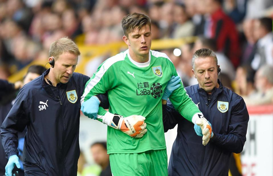  Nick Pope gingerly walked off injured against Aberdeen