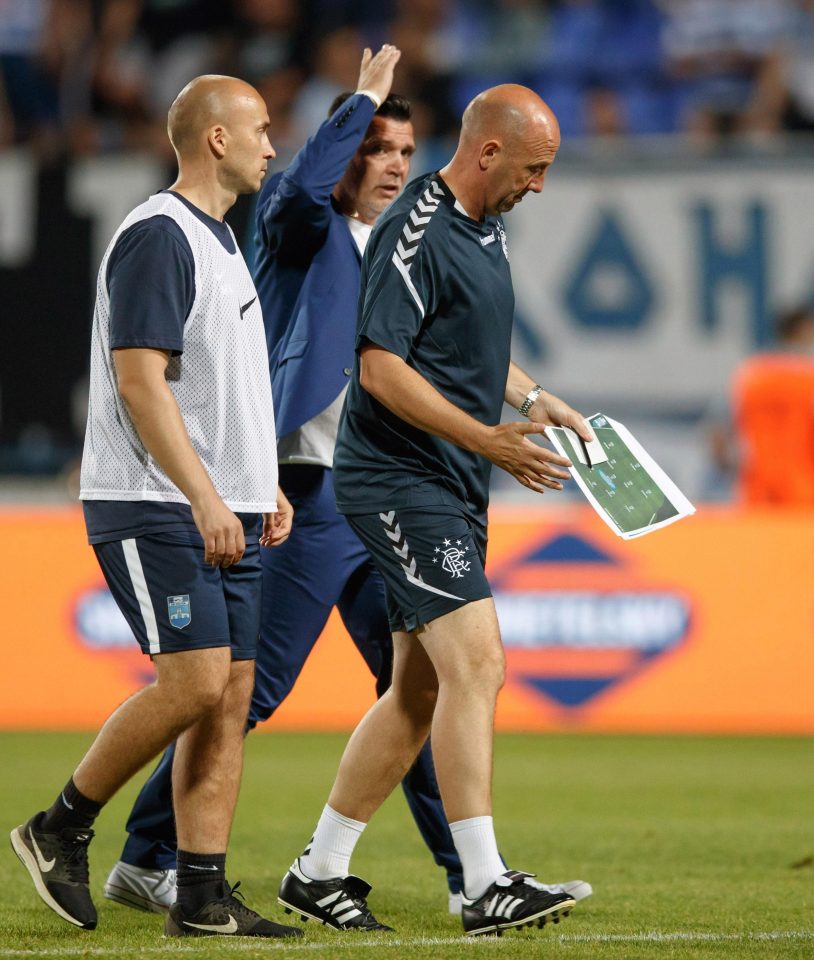  Osijek coach Zoran Zekic pushed Gary McAllister at half-time