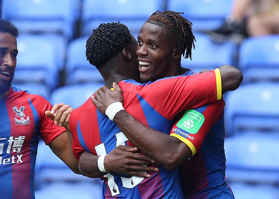  Tottenham are chasing Crystal Palace star Wilfried Zaha in a £45m deal