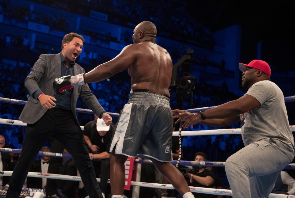  Dereck Chisora defied the odds to sink Carlos Takam in the eighth round