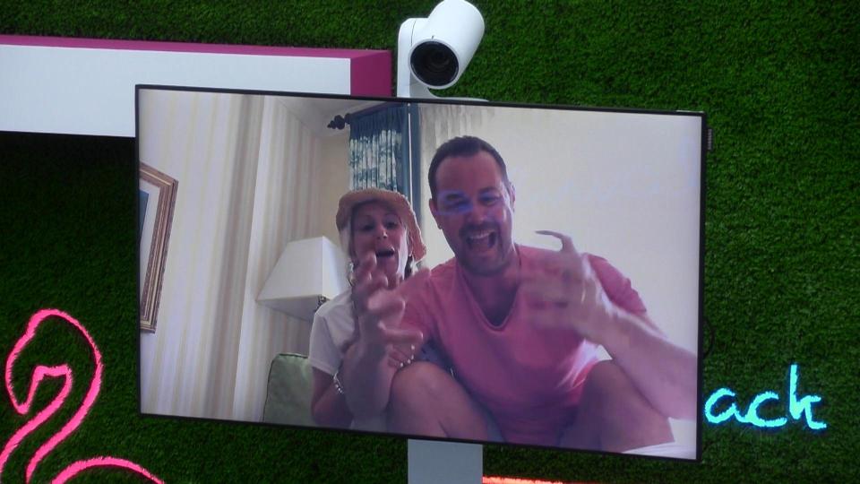  Danny Dyer appeared on video link with Dani's mum Joanne Mas