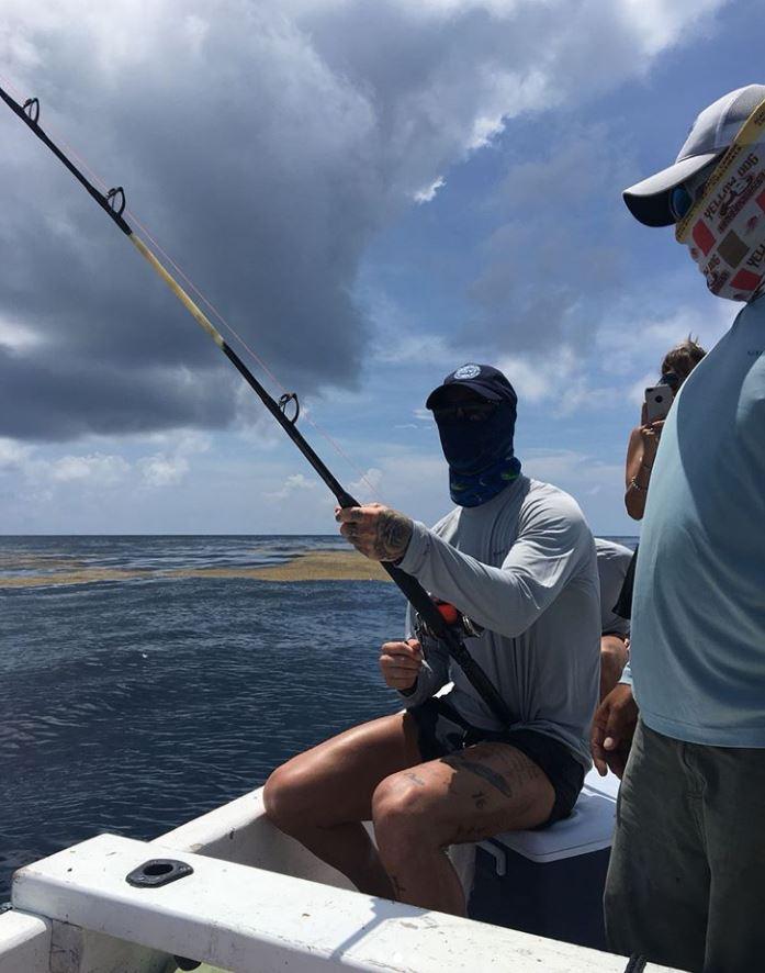  Ramos was enjoying some fly-fishing during his break