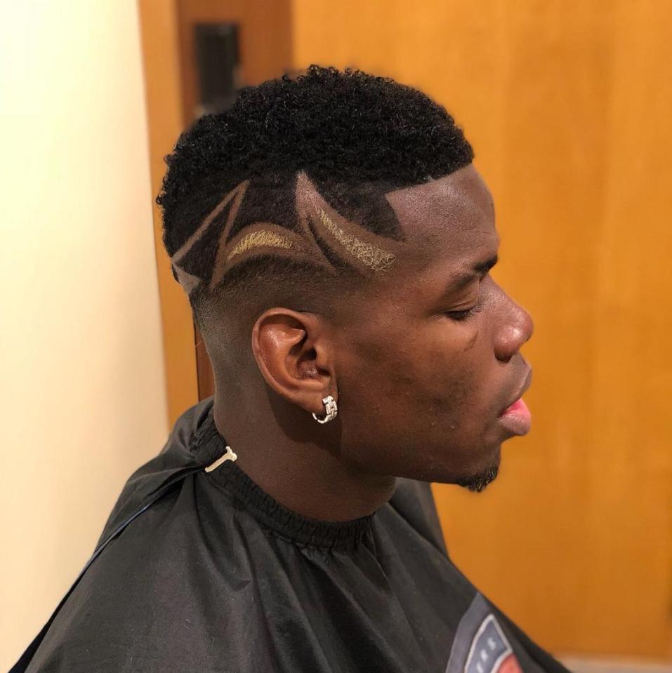  Pogba is famed for his inventive hairstyles