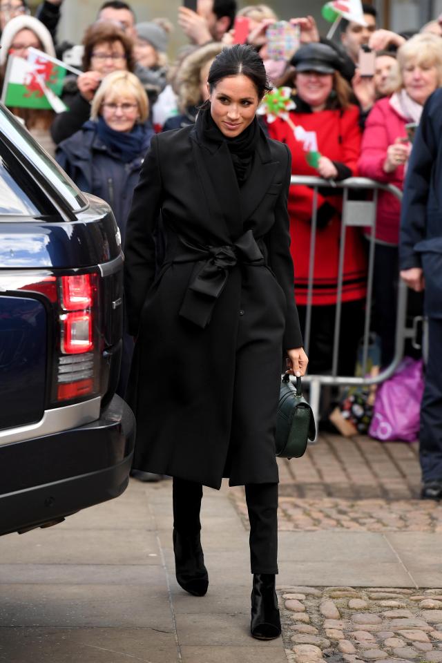  Meghan often favours coats with deep pockets