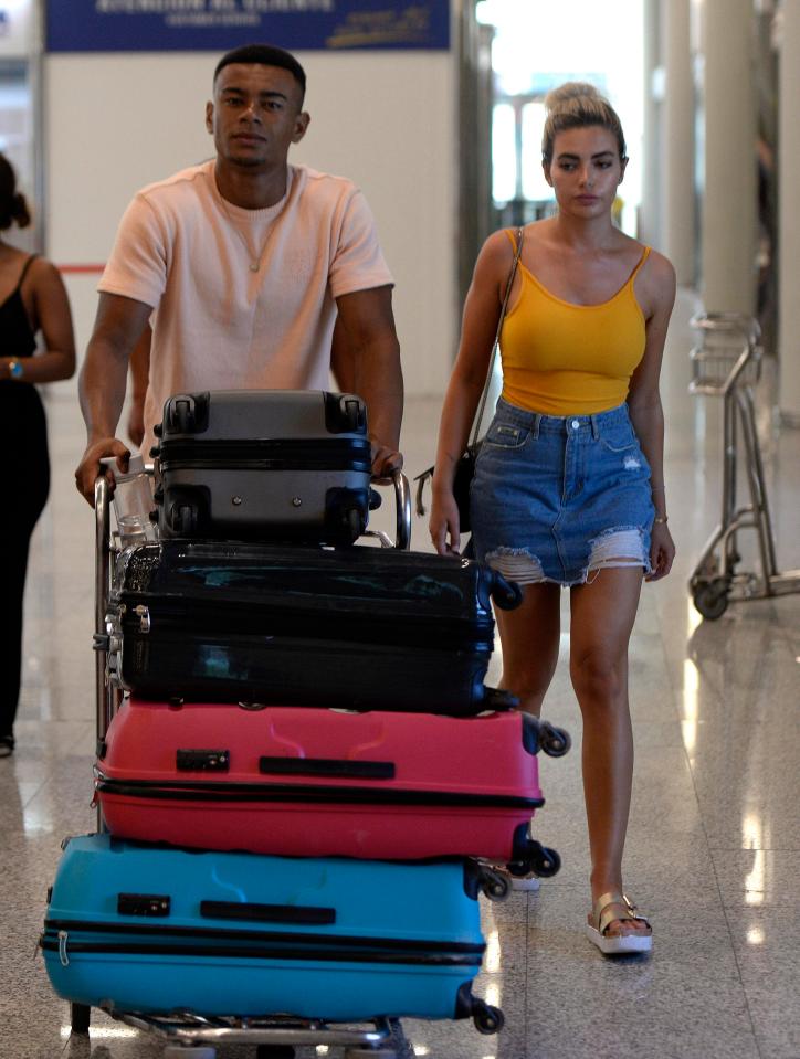  Megan and Wes jetted back to the UK together after the Love Island Final