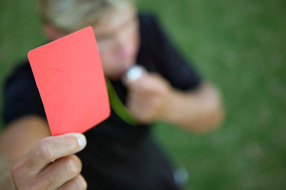  Managers from the Championship down the the National League will be shown yellow and red cards this season