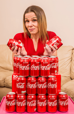  Sarah would drink Coke every single day throughout her twenties