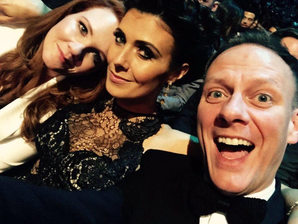  Coronation Street's Antony Cotton, pictured with co-stars Jennie McAlpine and Kym Marsh, played cupid to Kym and new man Scott Ratcliff