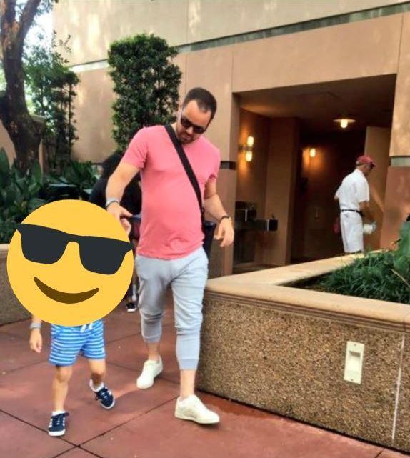  He was seen at Hollywood studios with his family