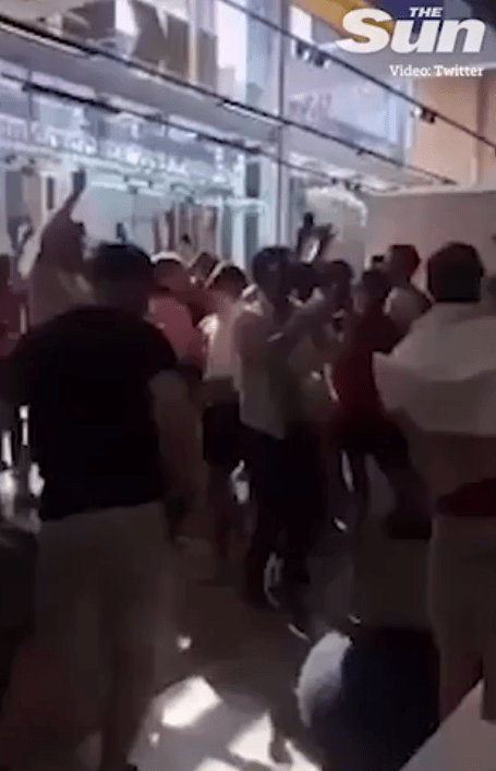  Ikea in Stratford was stormed by England fans singing 'It's Coming Home' after the Three Lions' World Cup win against Sweden