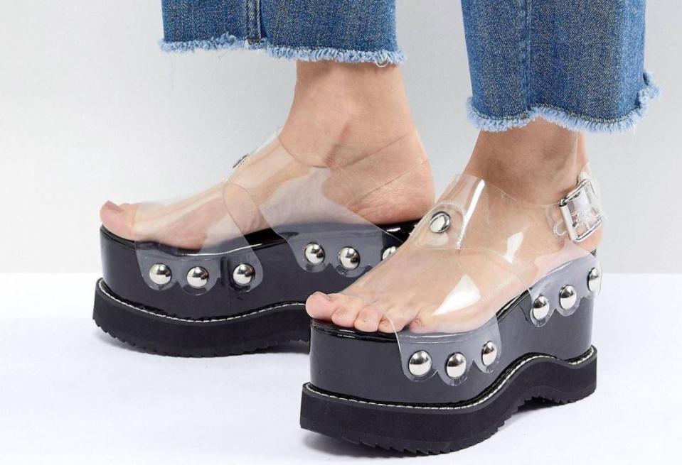  ASOS is selling this bizarre pair of studded platforms for £129