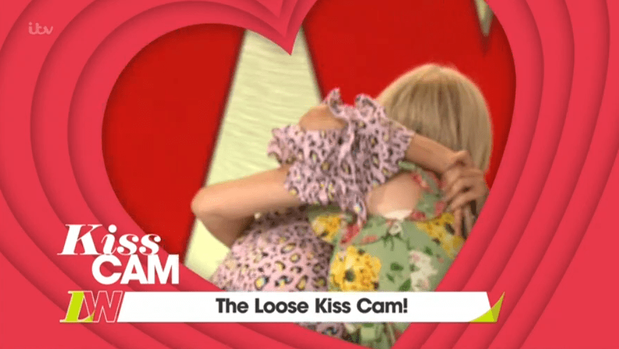  The pair faked an epic kiss in honour of National Kissing Day