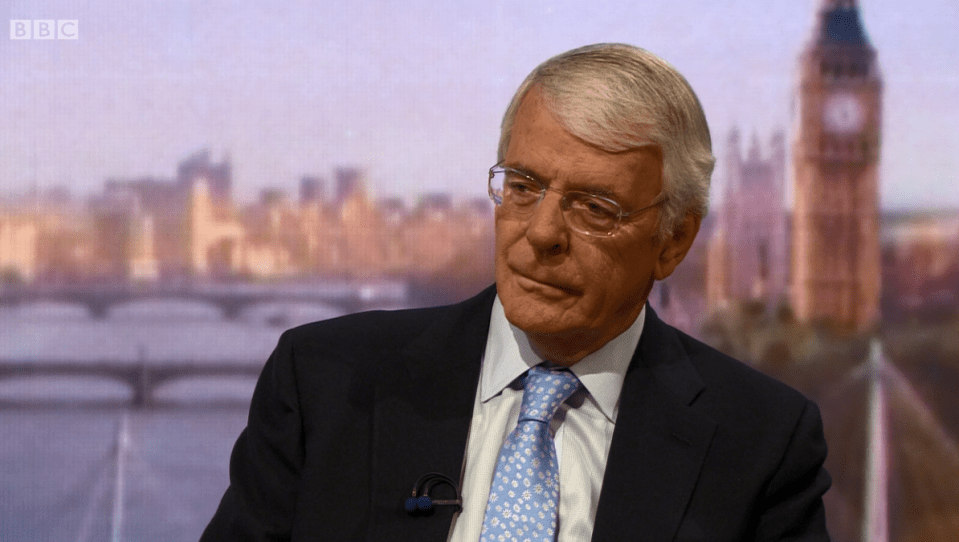  John Major said Britain could accidentally stumble into another general election