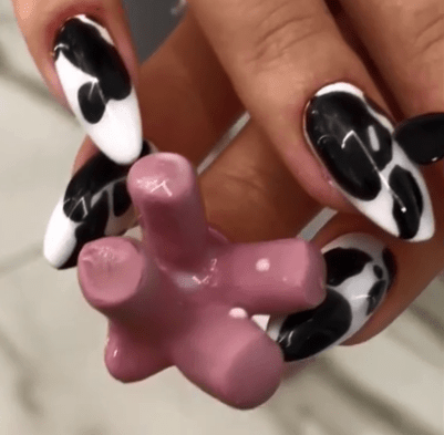  Talk about a bold nail design