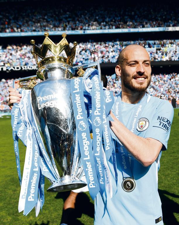  Spain midfielder David Silva was a silky pass master as Pep Guardiola's Manchester City side romped to the Premier League title