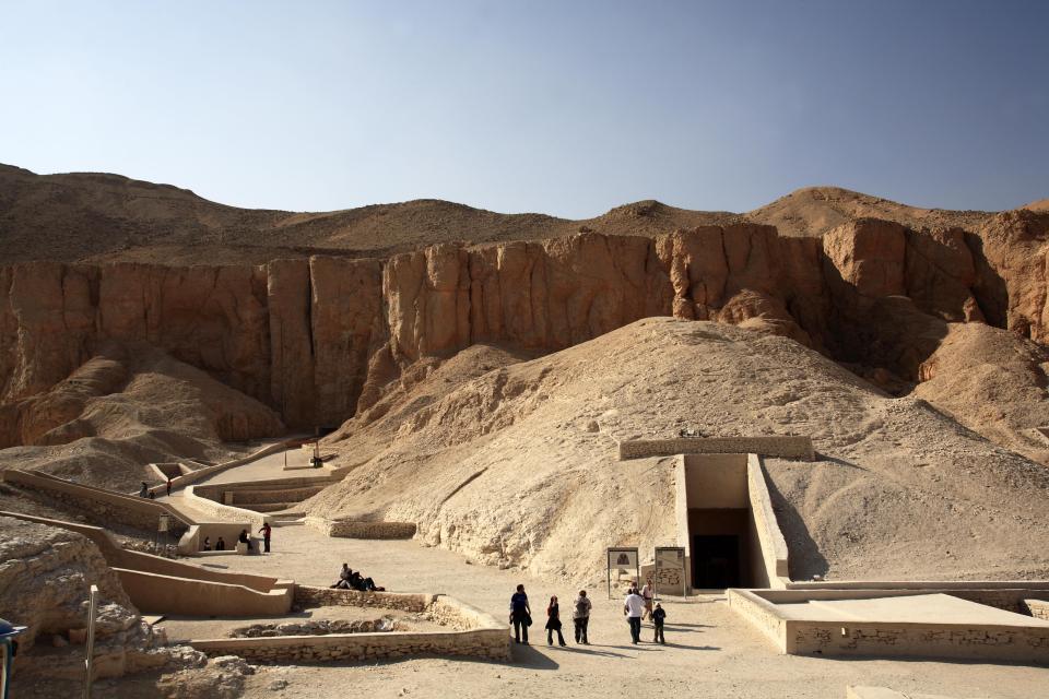  King Tut's remains rest in The Valley of Kings in Egypt