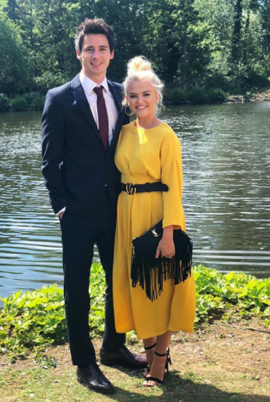  Lucy Fallon and her partner Tom Leech attended the wedding