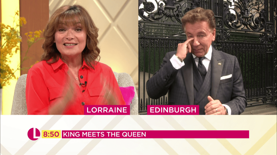  Ross King broke down in tears while speaking to Lorraine Kelly about receiving his MBE