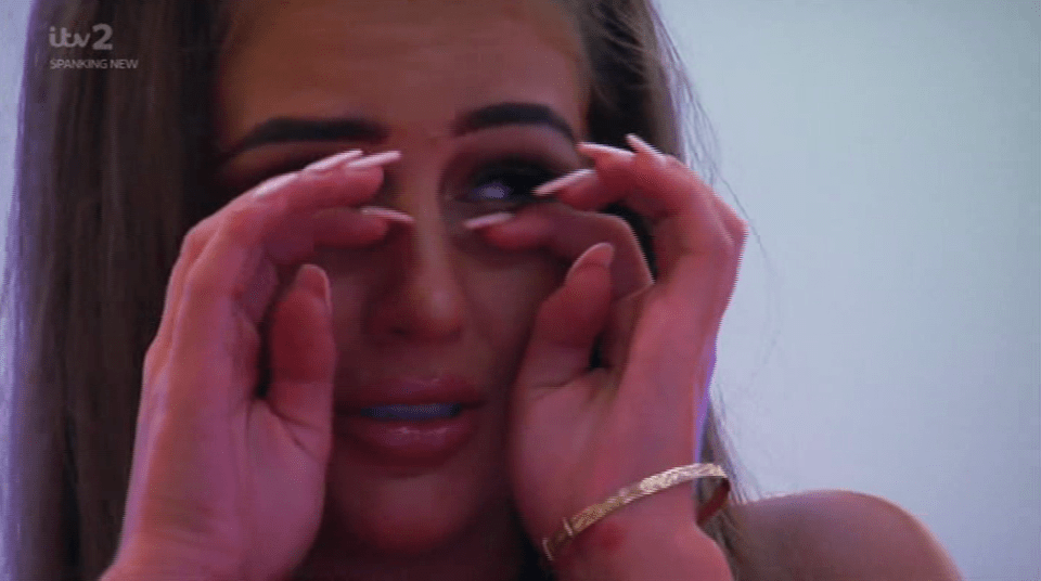  Devastated Georgia tried to hold back the tears as she had it out with her ex Josh