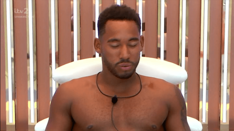  Josh Denzel sweats as he's grilled in Love Island