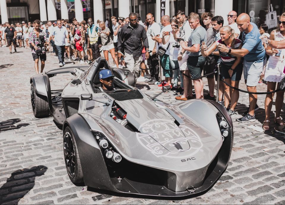  Usher appeared in the BAC Mono supercar