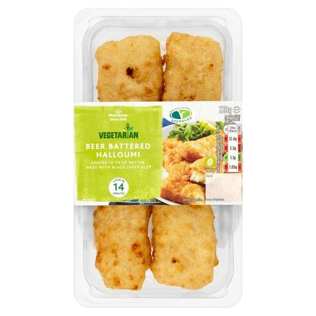  Morrisons is selling beer battered hallloumi for £2.50