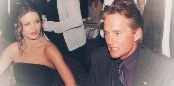 Catherine-Zeta-Jones shared a snap of the moment she met husband Michael Douglas 20 years ago at a French film festival 