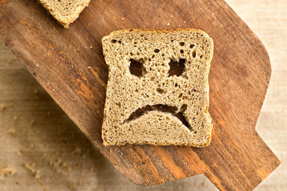  'Gluten-containing foods like wheat, barley, rye, oats and spelt are the main culprits' and causes of an unhappy gut