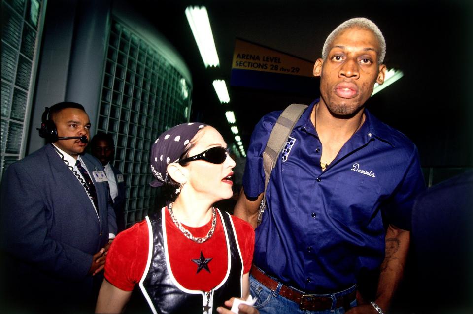  Madonna dated basketball star Dennis Rodman in 1994