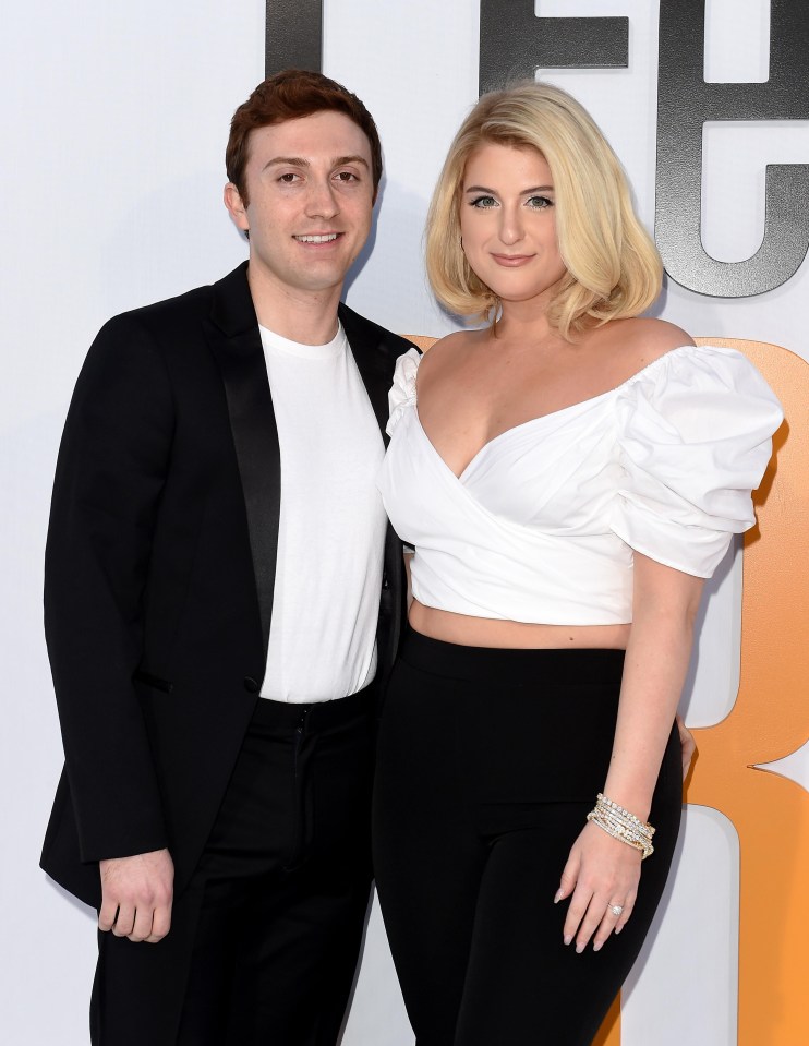 Meghan Trainor with fiance Daryl Sabara