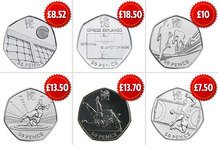 The Olympic 50p coins are now worth more than face value to collectors