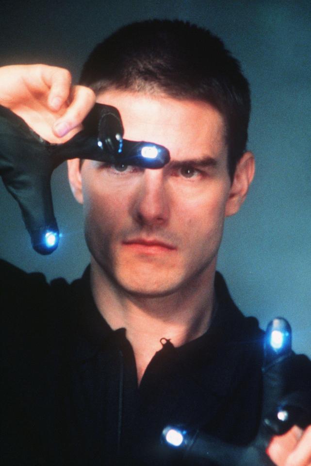  The technology mirrors the sci-fi movie Minority Report, starring Tom Cruise