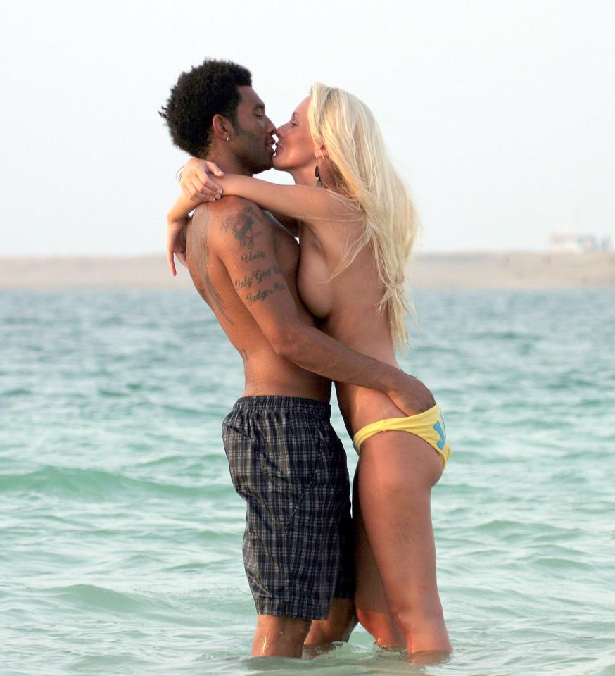  Jermaine Pennant on holiday in Dubai with Amii Grove. He revealed that she dumped him after finding out about his cheating