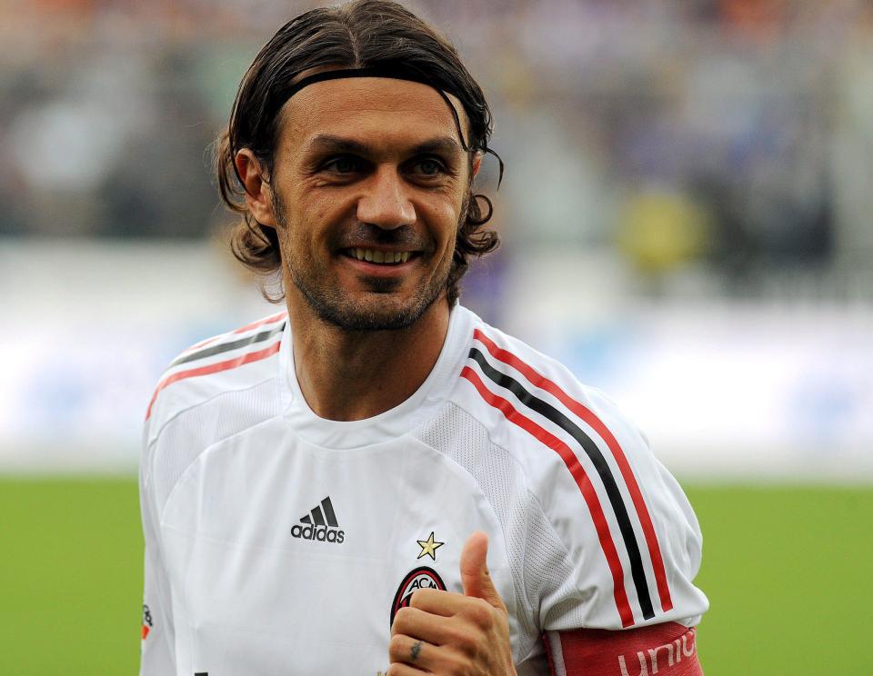  Paolo Maldini played for AC Milan for 25 years