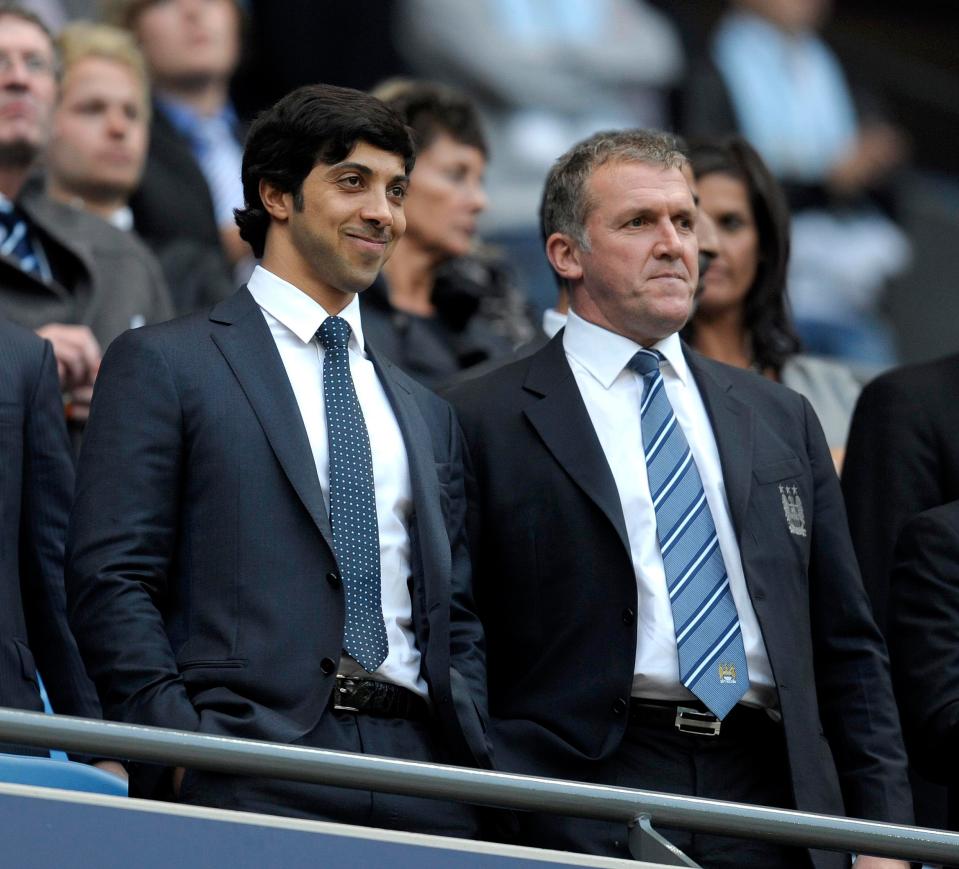  Sheikh Mansour (left) brought Manchester City in 2008 and has a cousin who wanted to take over Liverpool