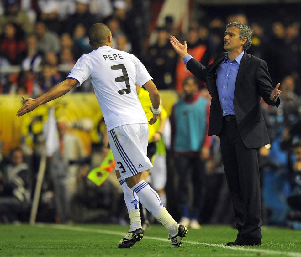  Pepe and Jose Mourinho famously argued at Real Madrid