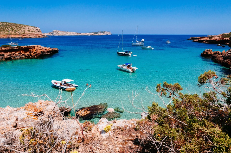 Cala Compte Beach, Ibiza, Balearic Islands, Spain