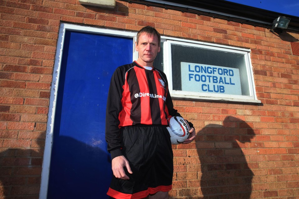 Pearce bizarrely rocked up at non-league AFC Longford in 2016 