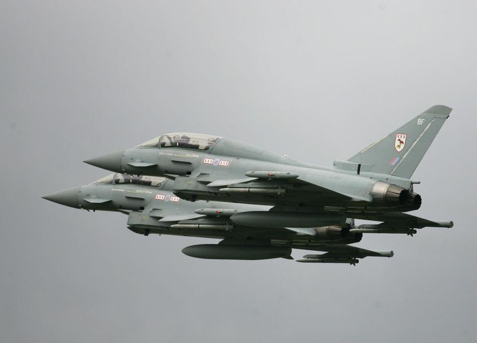  A pair of Typhoon fighter jets (file image)