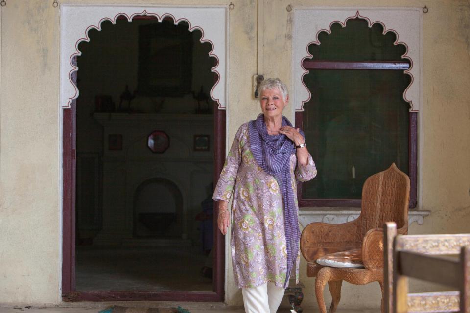  Judi Dench in the stunning location