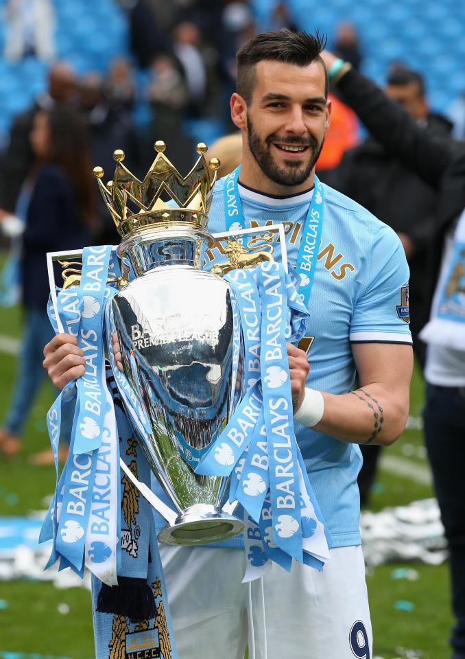  Spanish forward won the Premier League title with Manchester City in 2014