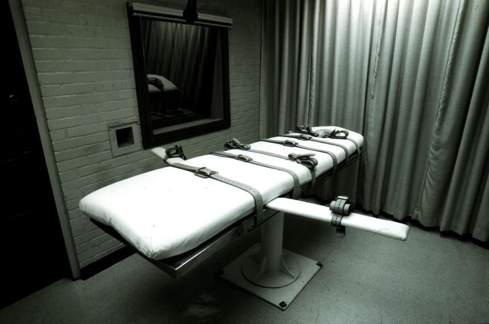  The execution bed in Huntsville, Texas