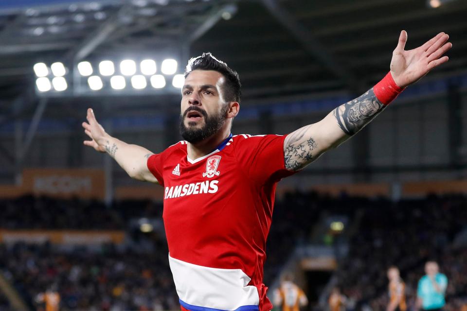  Alvaro Negredo joined Middlesbrough on loan in July 2016