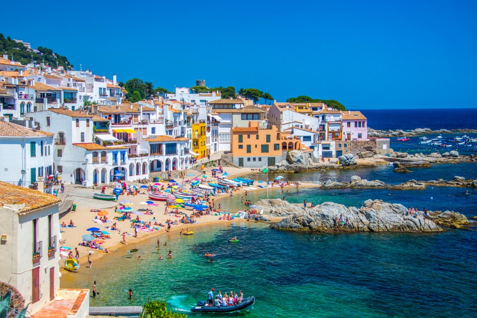 Calella de Palafruguell City on the Costa Brava coastline