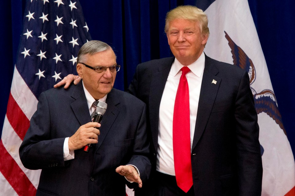 Joe Arpaio is a staunch supporter of Donald Trump