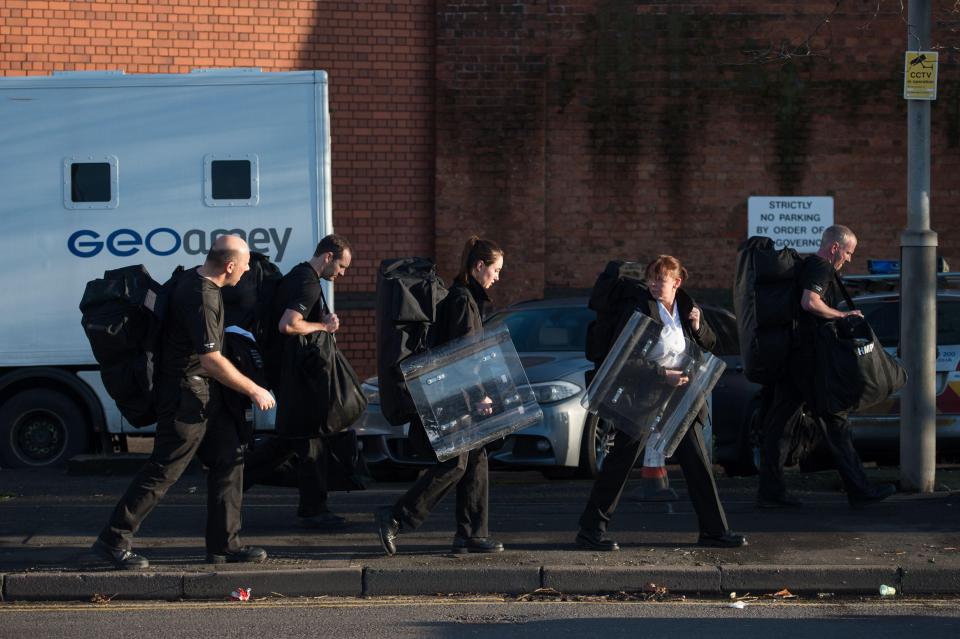  Riot officers entering HMP Birmingham