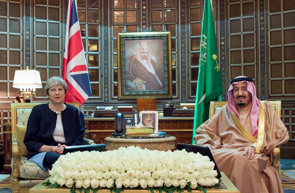  King Salman, pictured with PM Theresa May, makes the final decision on executions in Saudi Arabia