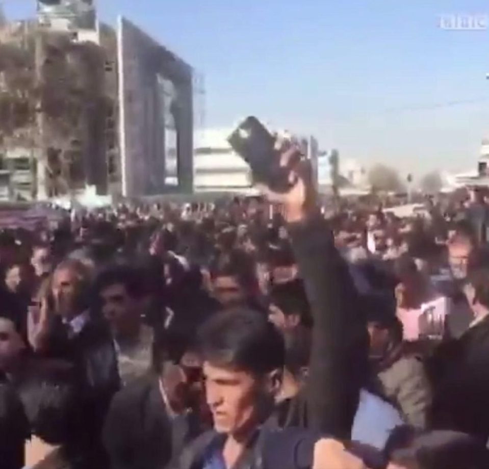  Hundreds father in Mashhad, Iran to protest against the regime