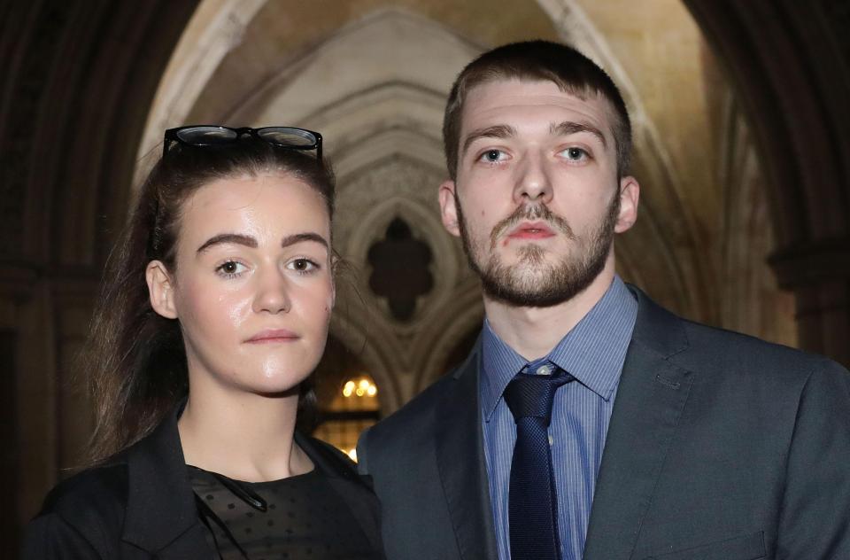  Kate James, 20, and Tom Evans, 21, had vowed they would not be broken after Alfie’s death