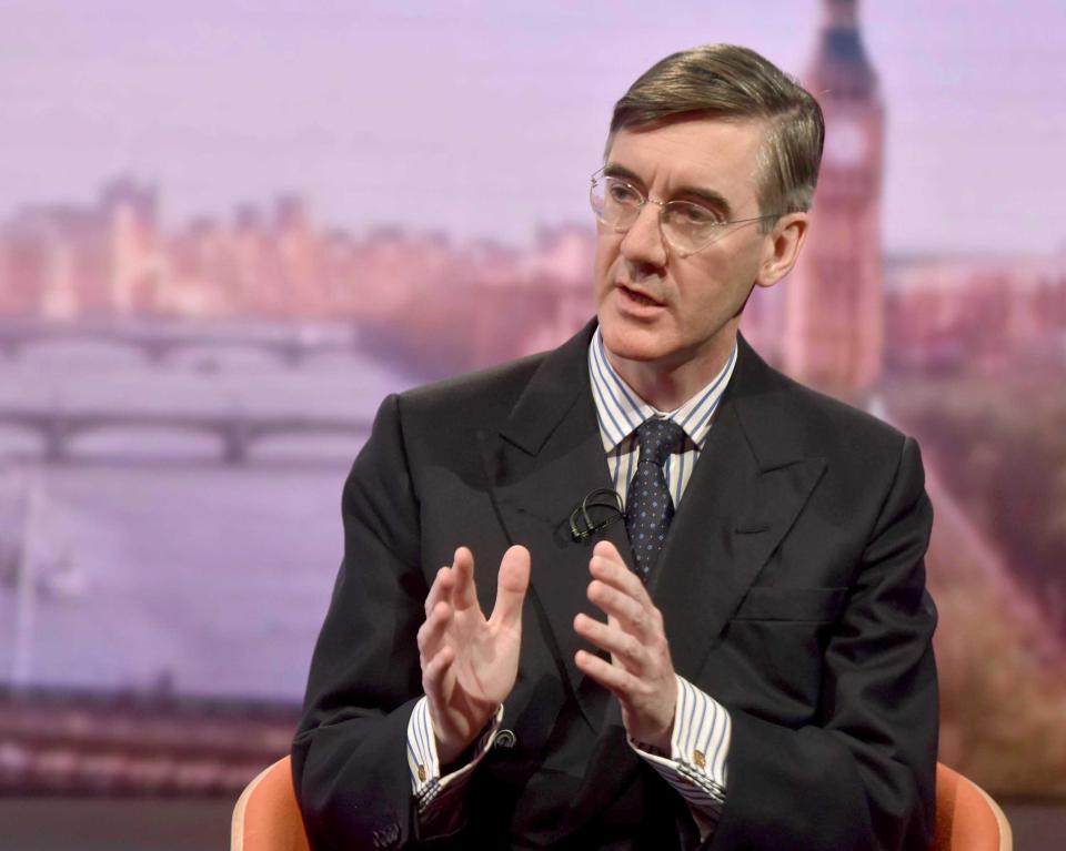  Mr Rees-Mogg was on a family holiday to New York at the time the vandals struck